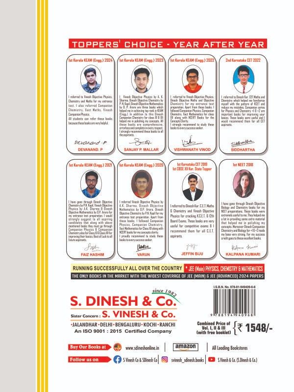 Objective Chemistry Vol. I, II, III, Free Booklet - Image 2