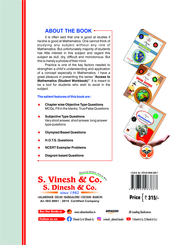 Access to Mathematics (Student Workbook) Class 8 - Image 2