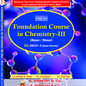Foundation Course in Chemistry-III (Major-Minor) B.Sc. Sem. 3 Jammu University