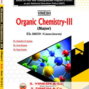 Organic Chemistry-III (Major)-B.Sc. Semester 6 Jammu University