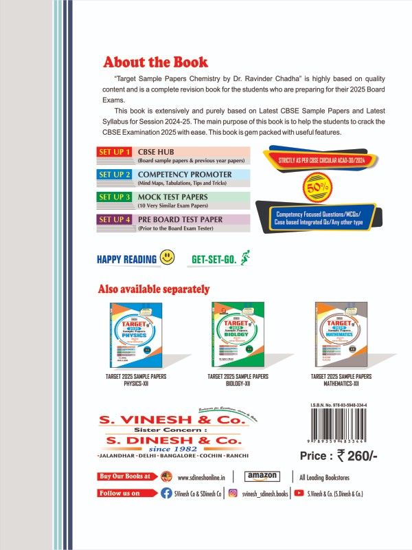 TARGET Sample Papers Chemistry Class 12 - Image 2