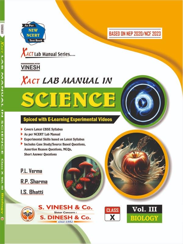 Xact Lab Manual In Science (in 3 Vol.) (Physics Vol. I, Chemistry Vol. II, Biology Vol. III) Class 10 - Image 4