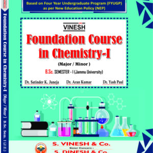 Foundation Course in Chemistry -I (Major / Minor) B.Sc. Sem. 1 Jammu University